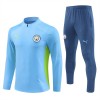 Manchester City Training Sweatshirts Quarter-zip 2024-25 Blaue Für Herren